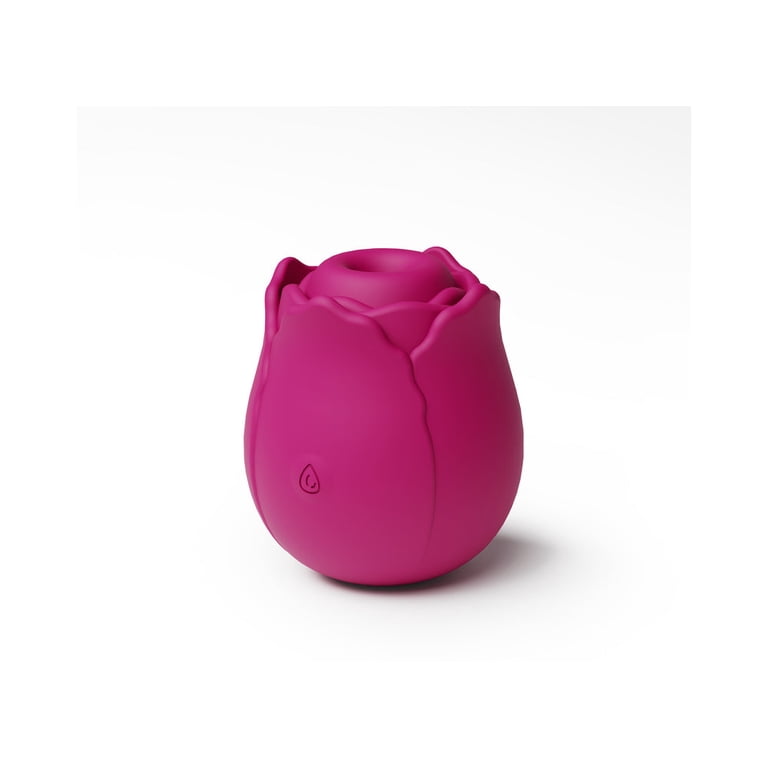 Inya The Vibrating Rose Rechargeable Silicone Suction Vibrator, Red