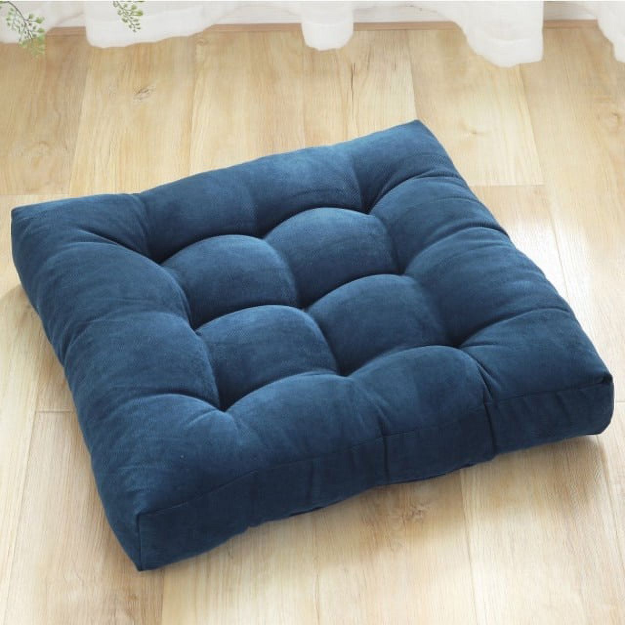 Inyahome Thicken Floor Pillows Seating for Adults Large Solid Square