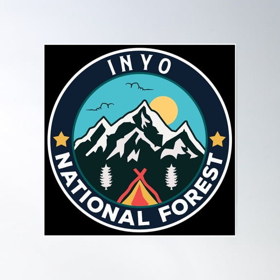 Inyo National Forest Poster Wall Art, Modern Wall Decor, 30x30 UNFRAMED