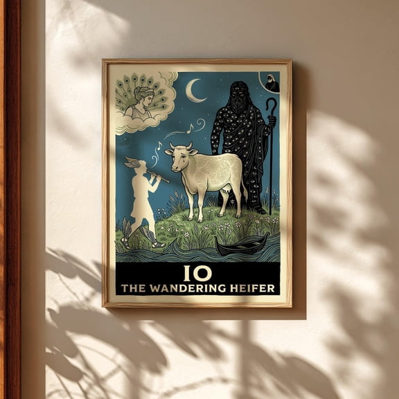Io Heifer Greek Mythical Creature Mythology Wall Decor Unframed Paper Print