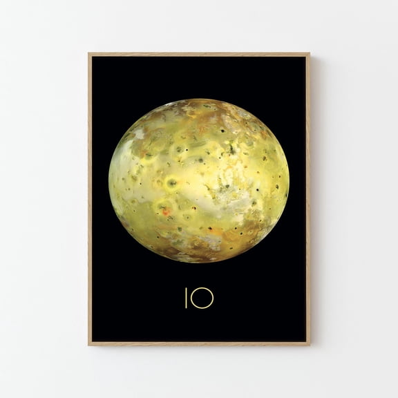 Io NASA Space Travel Poster Print | Stars Planets Universe Cosmos