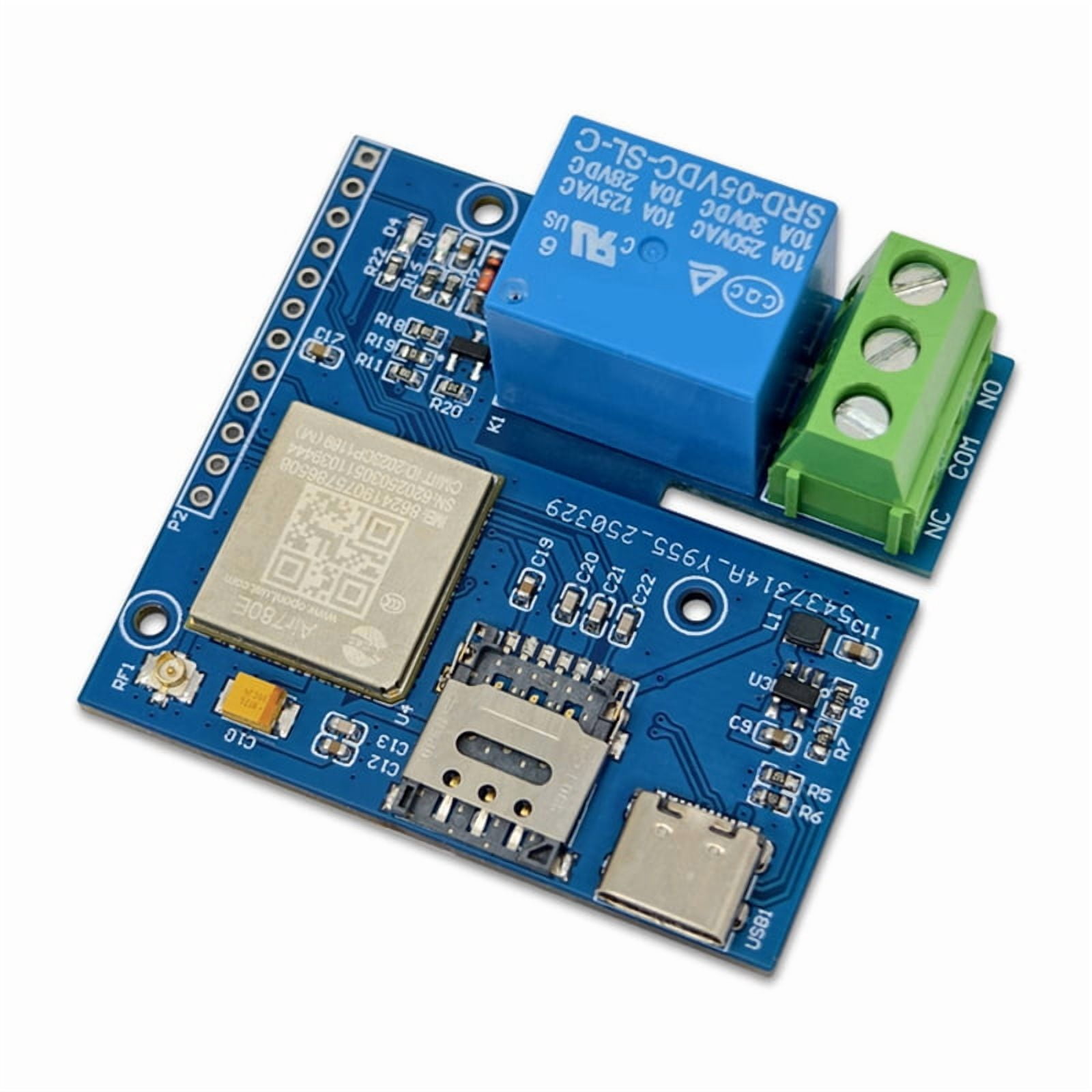 IoT 4G Single Relay Module Onboard AIR780E Module Support Type-C Power ...