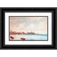 thumbnail image 1 of Ioannis Altamouras 2x Matted 24x20 Black Ornate Framed Art Print 'Port of Elsinore', 1 of 2