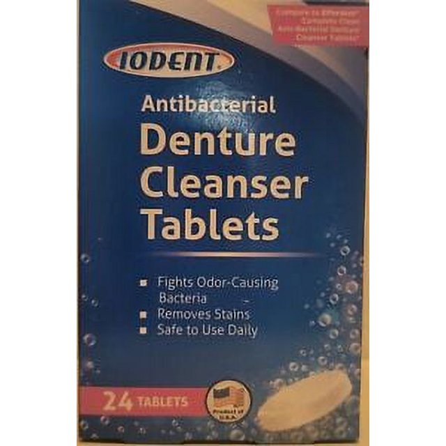 Iodent Antibacterial Denture Cleanser Tablets 24 Tablets