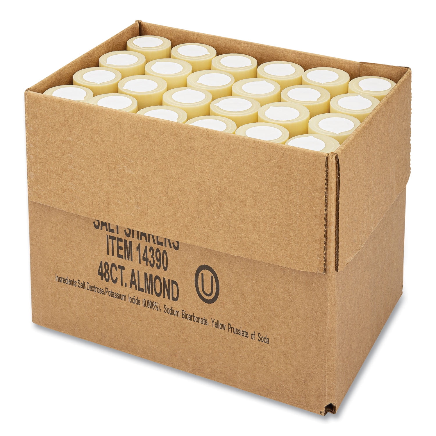 Iodized Salt Shakers, 4 oz, 48/Carton Iodized Salt Shakers, 4 oz, 48/Carton
