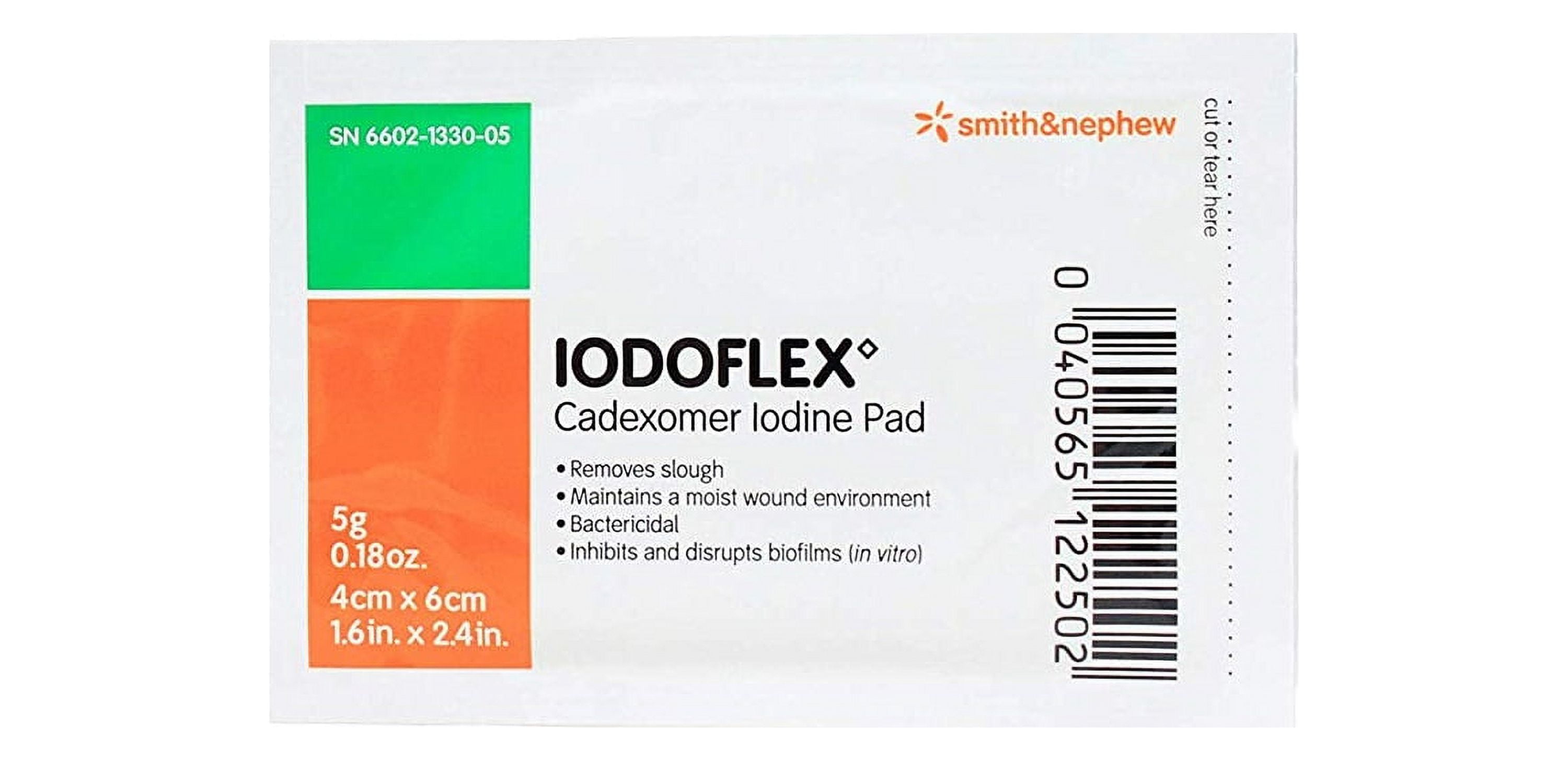Iodoflex Cadexomer Iodine Pad 1-1/2 X 2- 3/8 Inch Gauze Sterile, 1