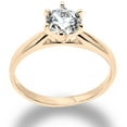 thumbnail image 1 of Ioka - 14K Solid Yellow Gold 1.25 Ct. Round Cut Solitaire CZ Engagement Ring - Size 7.5, 1 of 1