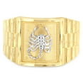 thumbnail image 1 of Ioka - 14K Solid Yellow Gold 14MM Scorpion Men's Ring - Size 8, 1 of 5