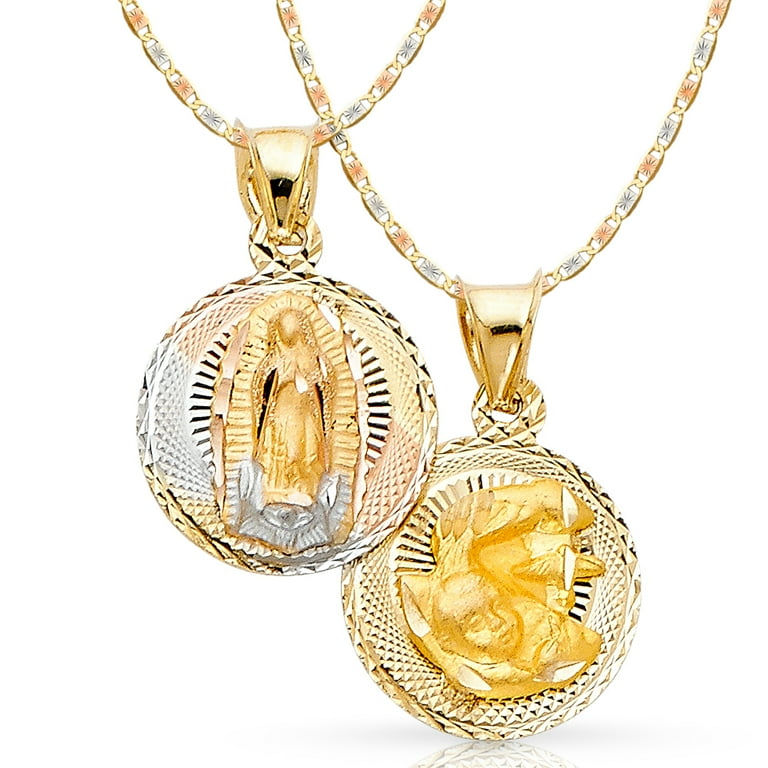 Virgin mary baptism necklace deals