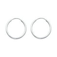thumbnail image 1 of Ioka - 14K White Gold 1.5mm Thickness Hoop Endless Earrings, 1 of 3