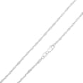 thumbnail image 1 of Ioka - 14K White Solid Gold 1.5mm Singapore Chain Necklace with Spring Ring Clasp - 20", 1 of 5