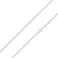 thumbnail image 1 of Ioka - 14K White Solid Gold 2.1mm Valentino Star Diamond Cut Chain Necklace with Lobster Clasp - 22", 1 of 4