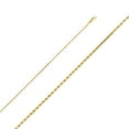 thumbnail image 1 of Ioka - 14K Yellow Solid Gold 1.2mm Rope Chain Necklace with Lobster Clasp - 24", 1 of 6