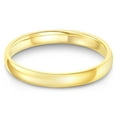 thumbnail image 1 of Ioka - 14k Solid Yellow Gold 3mm Plain Standard Classic Fit Traditional Wedding Band Ring - size 4, 1 of 5