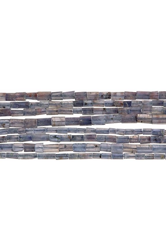 Iolite Faceted Tubes | Gemstone Beads