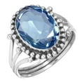 thumbnail image 1 of Iolite Quartz Ring 925 Sterling Silver Handmade Jewelry, 1 of 5