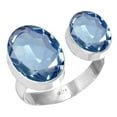 thumbnail image 1 of Iolite Quartz Ring 925 Sterling Silver Handmade Jewelry, 1 of 5