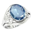 thumbnail image 1 of Iolite Quartz Women Jewelry 925 Sterling Silver Ring, 1 of 9