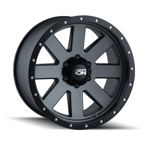 Ion 134 17X8.5 6X139.7 6Et 106Cb Matte Gunmetal/Black Beadlock