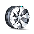 thumbnail image 1 of Ion 136 15X6 6X139.7 0Et 108Cb Black/Machined, 1 of 2