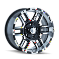 thumbnail image 1 of Ion 179 18X9 6X139.7 12Et 106Cb Black/Machined, 1 of 3