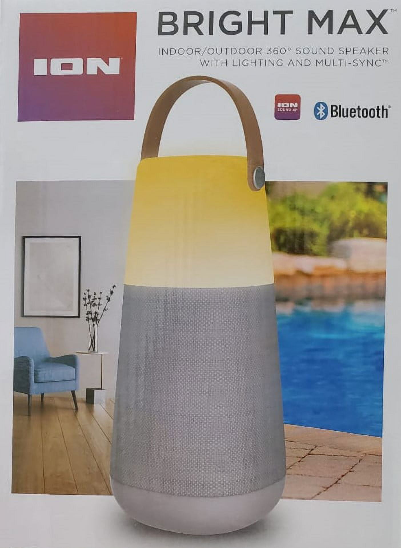 Ion Audio Bright Max Indoor/Outdoor 360 Degree Bluetooth Speaker