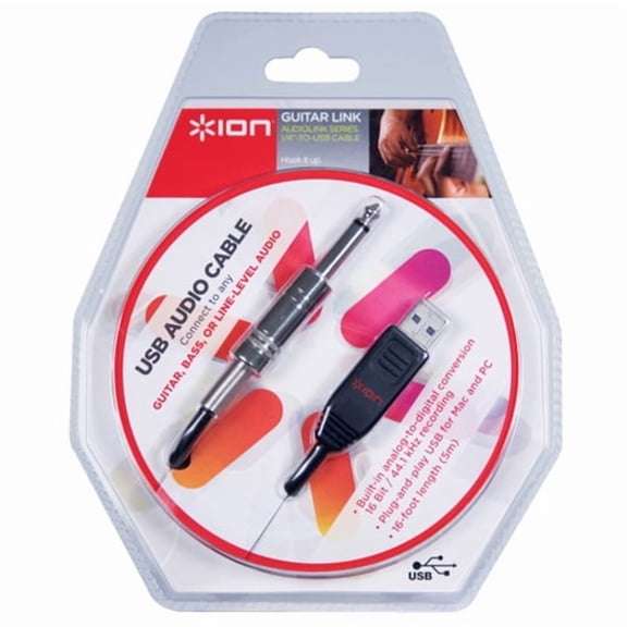 Ion Audio ION-GUITARLINK USB Guitar Cable Adapter