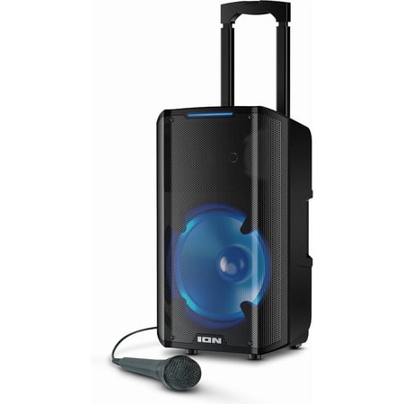 ION Trouper 300 Battery Powered Portable Speaker System with Multi-Channel Mixer and Lights