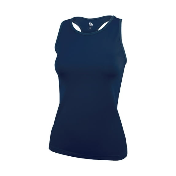 Ion Cheer Aspire Tank Top for Women and Girls - Basic Fitted Racerback (2X, Navy)