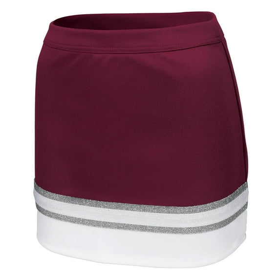 Ion Cheer League Celebration Skirt (Adult Sizes) (Maroon, L)