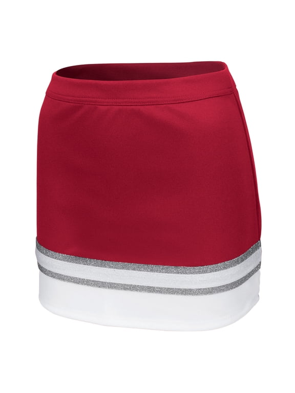 League Celebration Skirt for Women – Adult Cheer Uniform Skirt (Adult Sizes) (Red, 2XL)