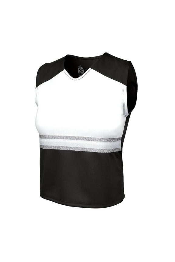 League Ovation Shell Top (Adult Sizes) (Black, L)
