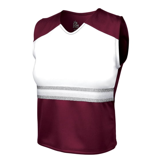 Ion Cheer League Ovation Shell Top (Adult Sizes) (Maroon, XS)