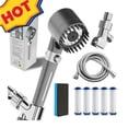 thumbnail image 1 of Ion Drops Filtered Shower Head,Ion Drops Shower Head, Drivse Showerhead Rainfall Shower Head, Adjustable Filtered Showerhead With 5 Filter Replacements, Built-In Power Flash For Bathroom Cleaning, 1 of 7