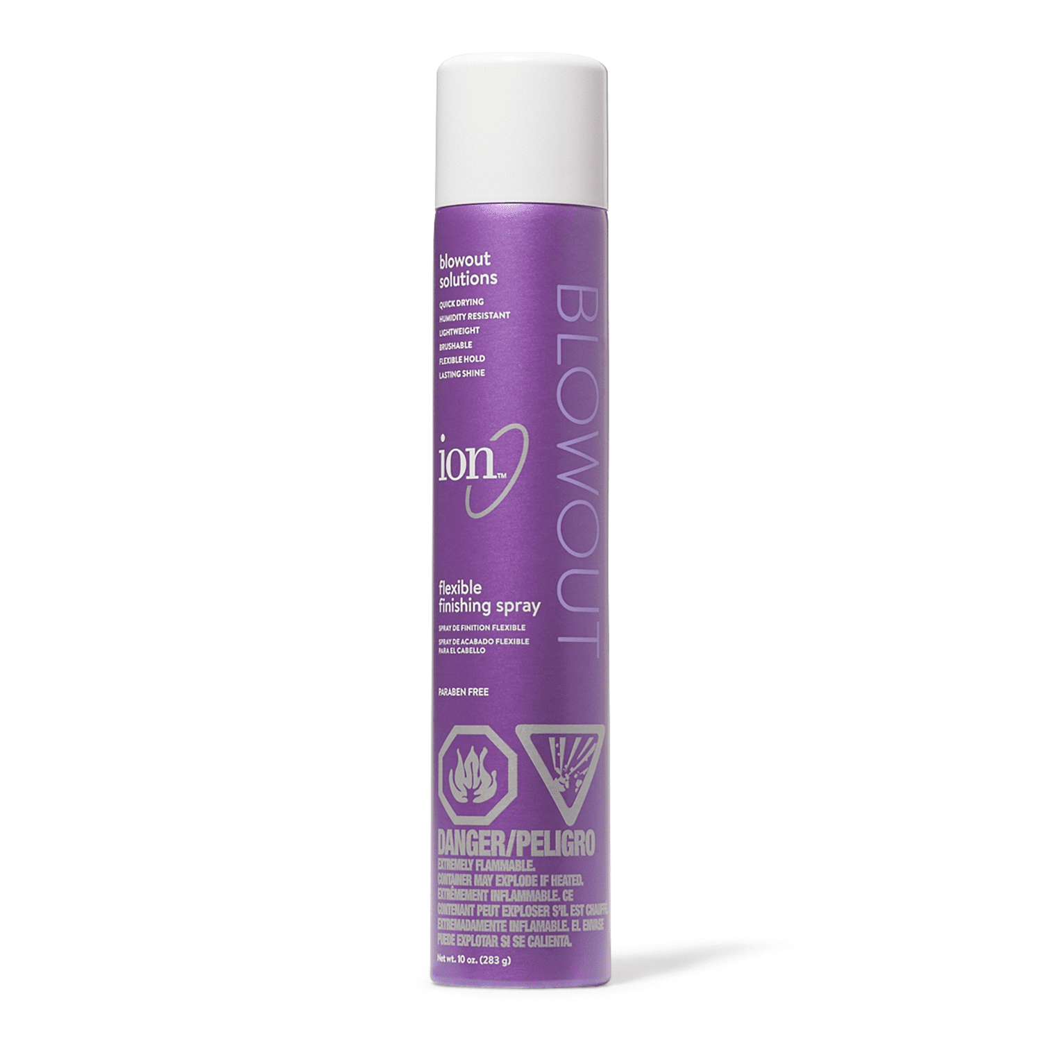 Ion Flexible Hair Spray, Humidity Resistant, Quick Drying, Lasting Shine, 10 oz