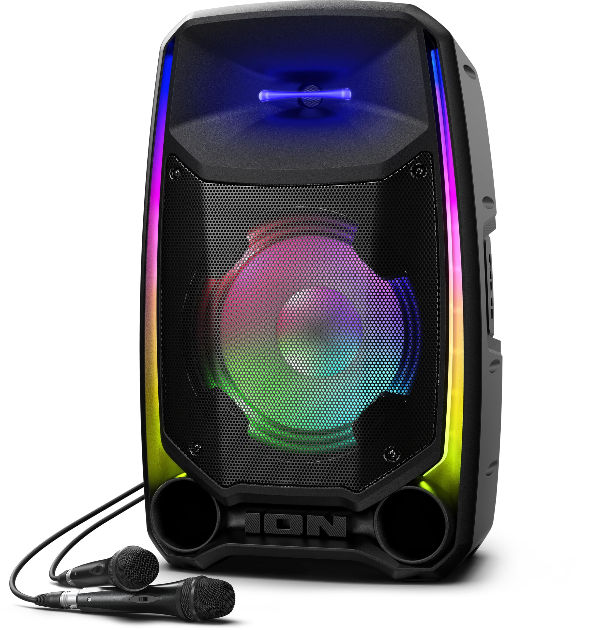 Ion IPA161 Total PA Ultimate Portable Bluetooth Speaker 650 Watts With 2 Microphones & Stand Black