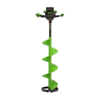 Landworks Otf-guo003 8 X 39 In. Heavy Duty Eco-friendly Electric Earth Ice Auger Power Head With Cordless Steel, Lithium Ion Battery & Charger Holes