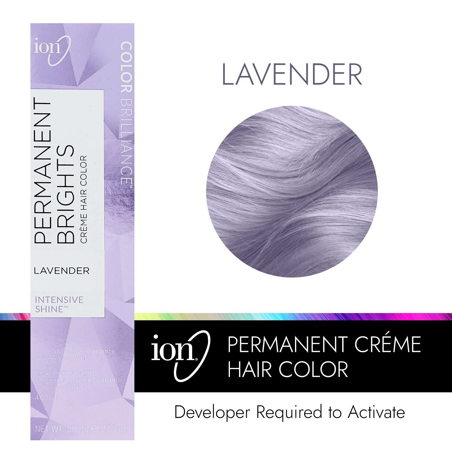 Ion Permanent Brights Creme Hair Color Lavender Lavender