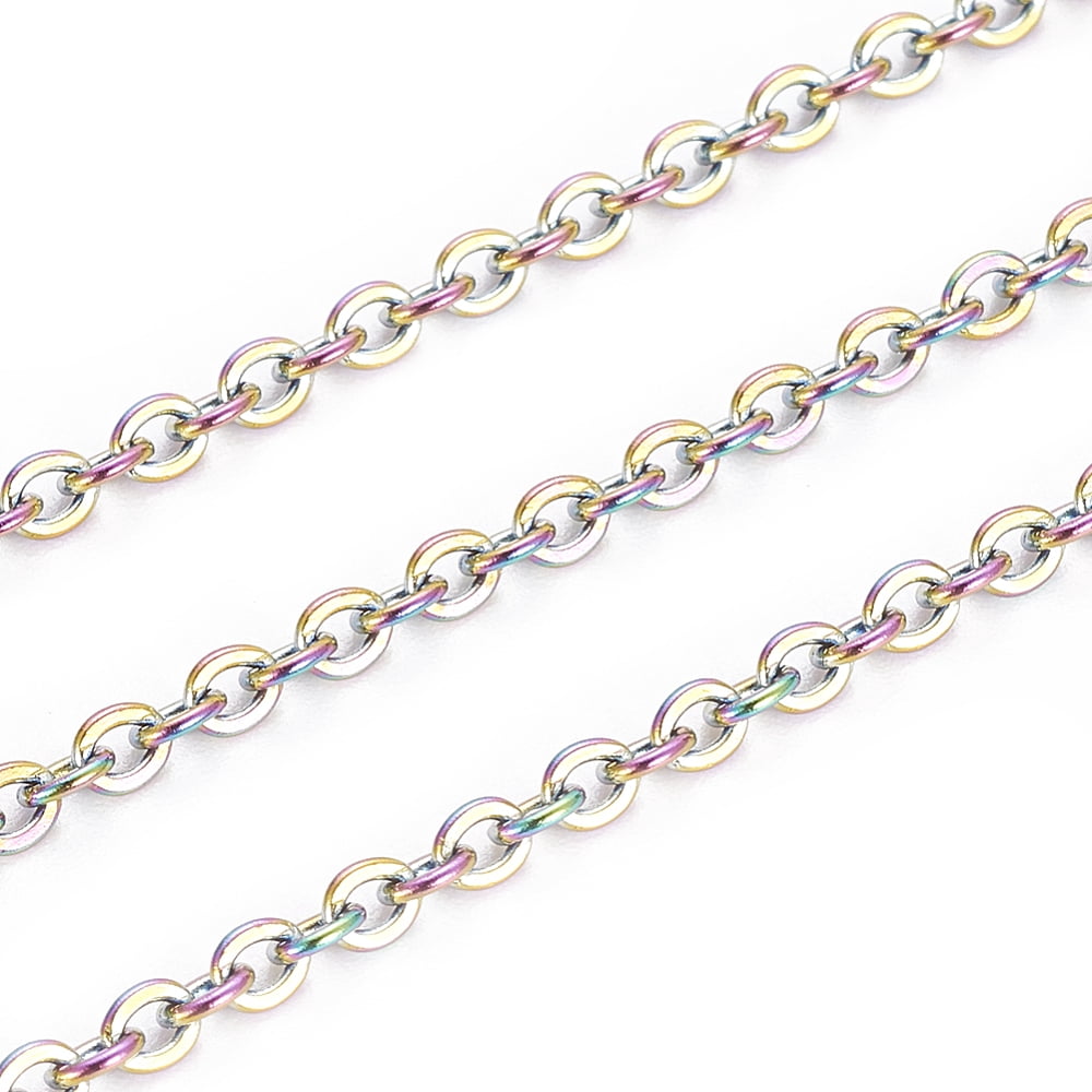 Ion Plating(IP) 304 Stainless Steel Cable Chains Soldered with Spool ...