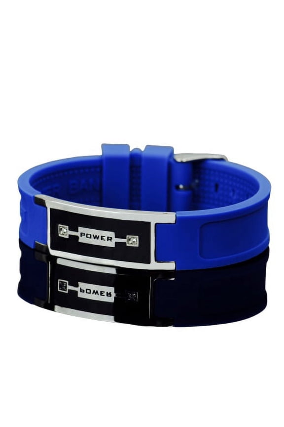 Ion Power Bracelet EMF Protection, 2000 Gauss Health Magnets, Far Infra Red - Color:Blue