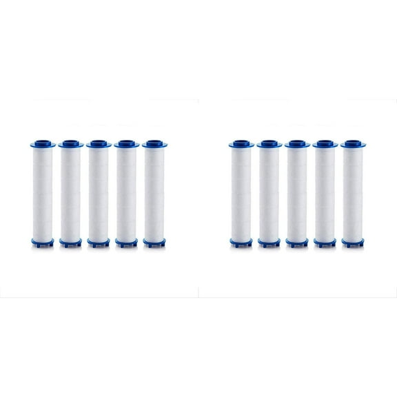 Ion Shower Head Filters Replacement PP Cotton 5-Pack for Standard Handheld Showerheads and Filtered Water