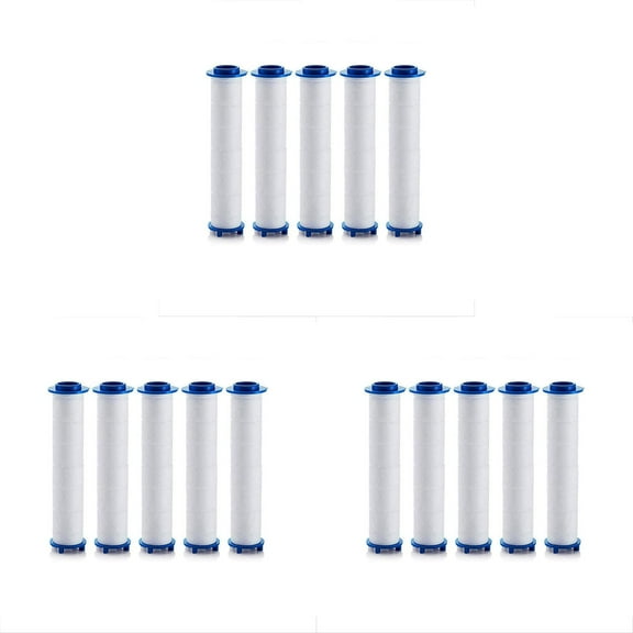 Ion Shower Head Filters Replacement PP Cotton 5-Pack for Standard Handheld Showerheads and Filtered Water
