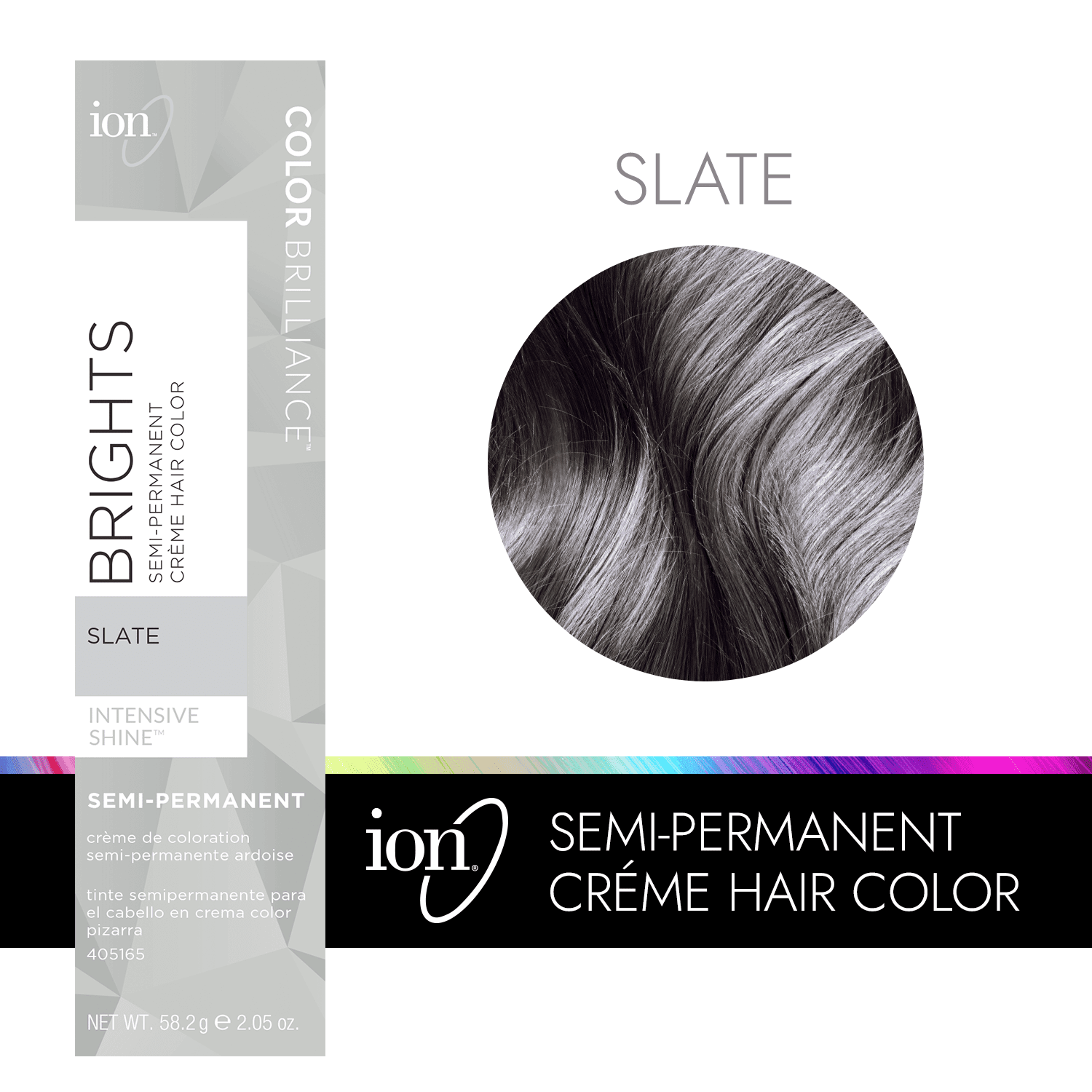 Ion Slate Semi Permanent Hair Color Slate