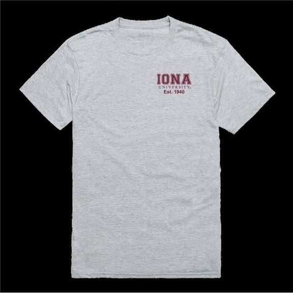 Iona University Gaels Practice T-Shirt, Heather Grey - Large