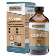 Ionic Colloidal Copper Liquid 8oz/30 PPM | Blood | Bones | Nerves | Metabolism - Thrival Labs