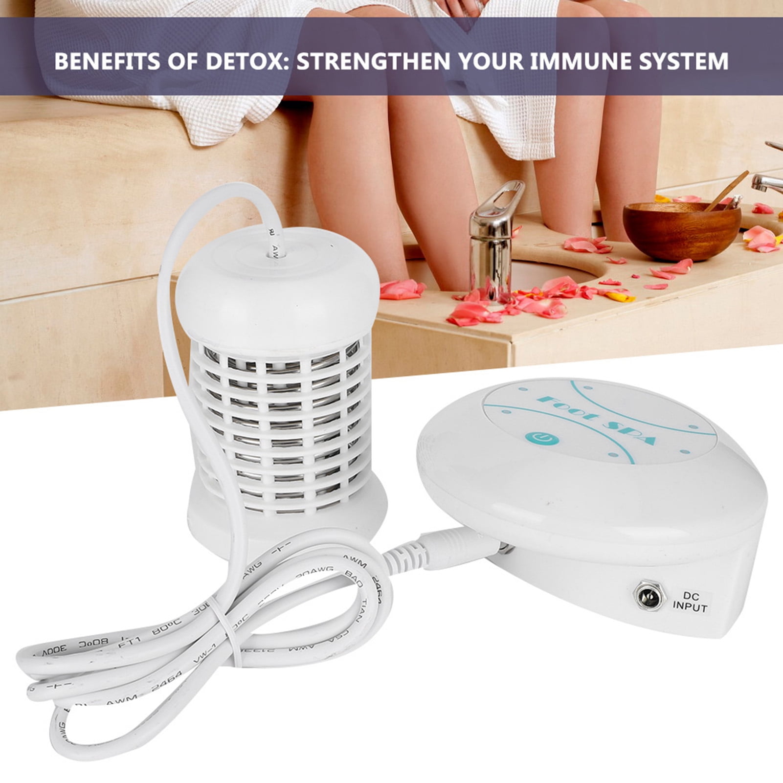 Ionic Detox Foot Bath Machine, Portable Mini Foot Cleanse Machine For