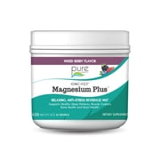 Pure Essence Labs - Ionic-Fizz Magnesium Plus Mixed Berry, Drink Powder Mix for Muscle & Relaxation Support - 30 Servings