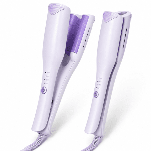 Ionic Hair Crimper Waver with 32mm Deep W-Shaped Plates for Voluminous Waves