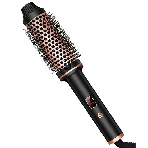 Ionic Hair Curler, Professional Curling Iron,Heated Styling Brush,Anti-Scald Thermal Brush, Curling Wand US Plug,1 * Curling iron