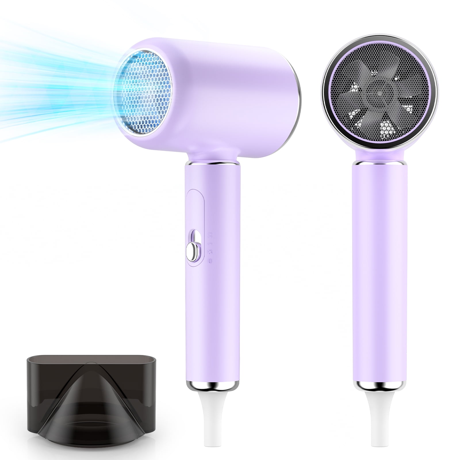 Ionic Hair Dryer, 1800W Professional Salon Negative Ions Blow Dryer for Hair Care, Powerful Hot/Cool Wind Blow Dryer with Concentrator Nozzle, Damage Free Hair with Constant Temperature, Low Noise